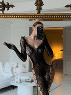 LUXURY LEOPAR VUCUT ÇORABI